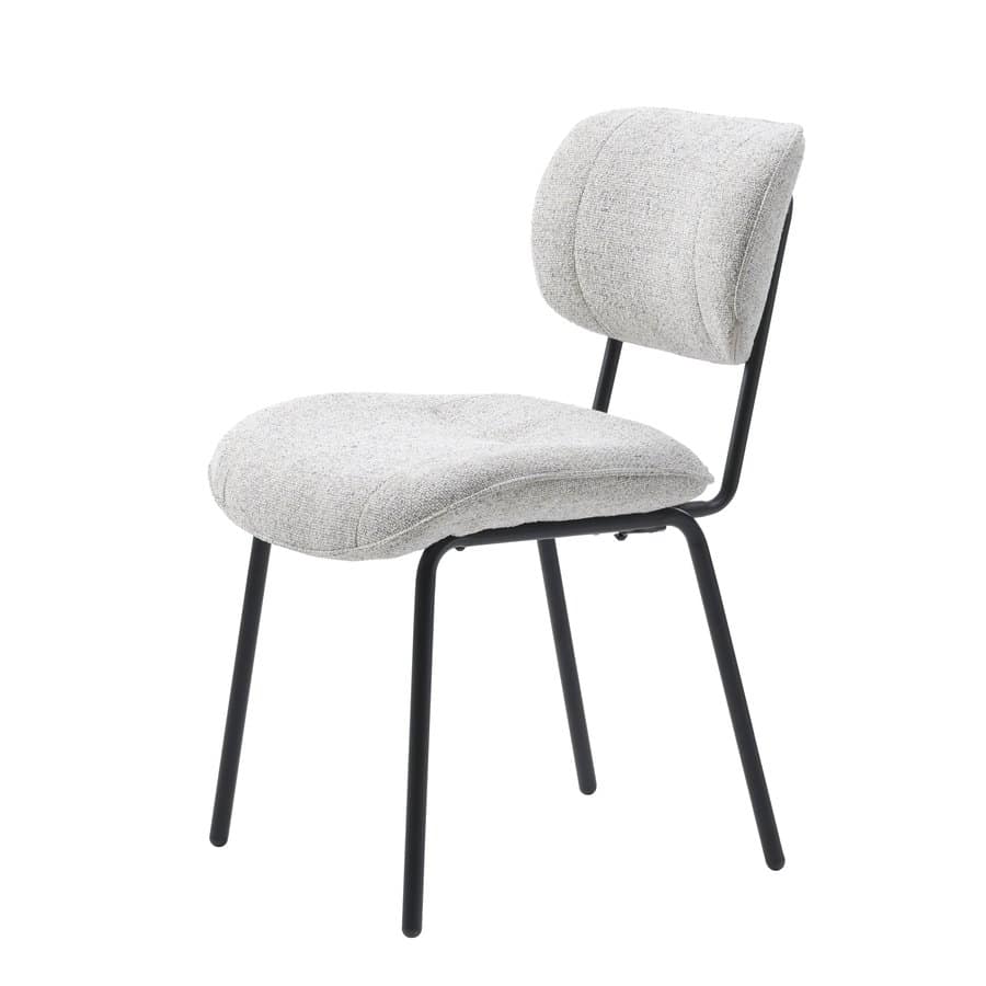 luanda-spisebordsstol-i-stof-med-sort-stlstel-fra-unique-furniture-b49-49500003-1 Luanda Spisebordsstol Stof Sort Stålstel B49