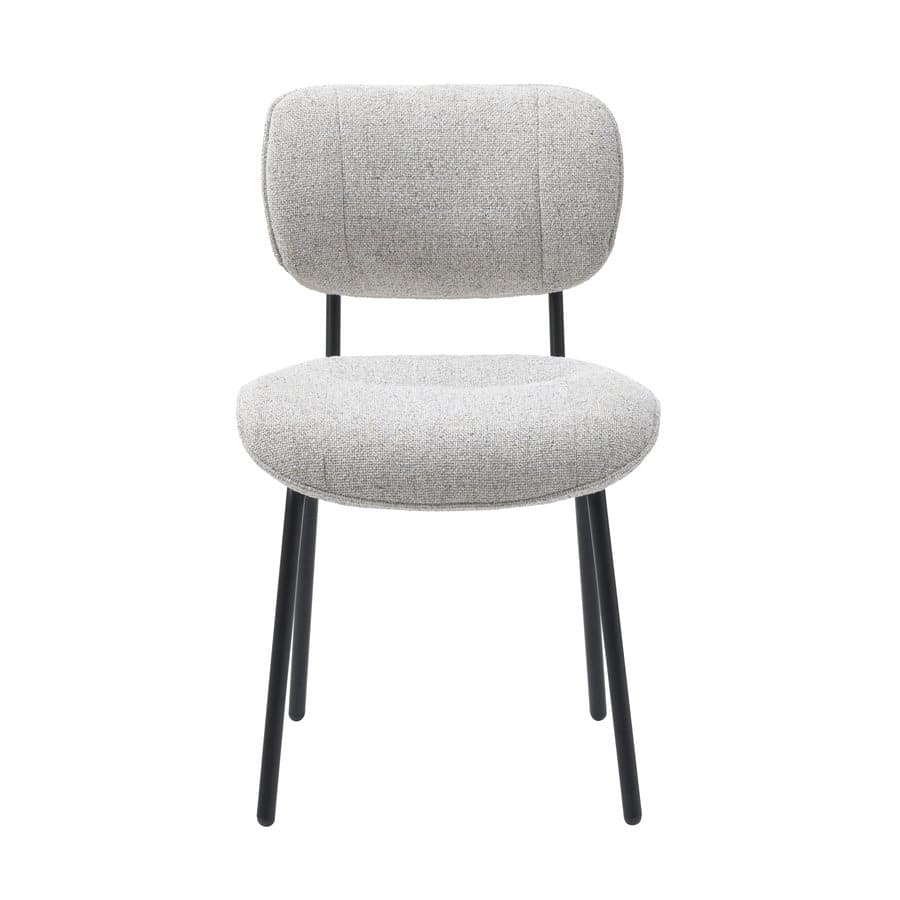 luanda-spisebordsstol-i-stof-med-sort-stlstel-fra-unique-furniture-b49-49500003-2 Luanda Spisebordsstol Stof Sort Stålstel B49