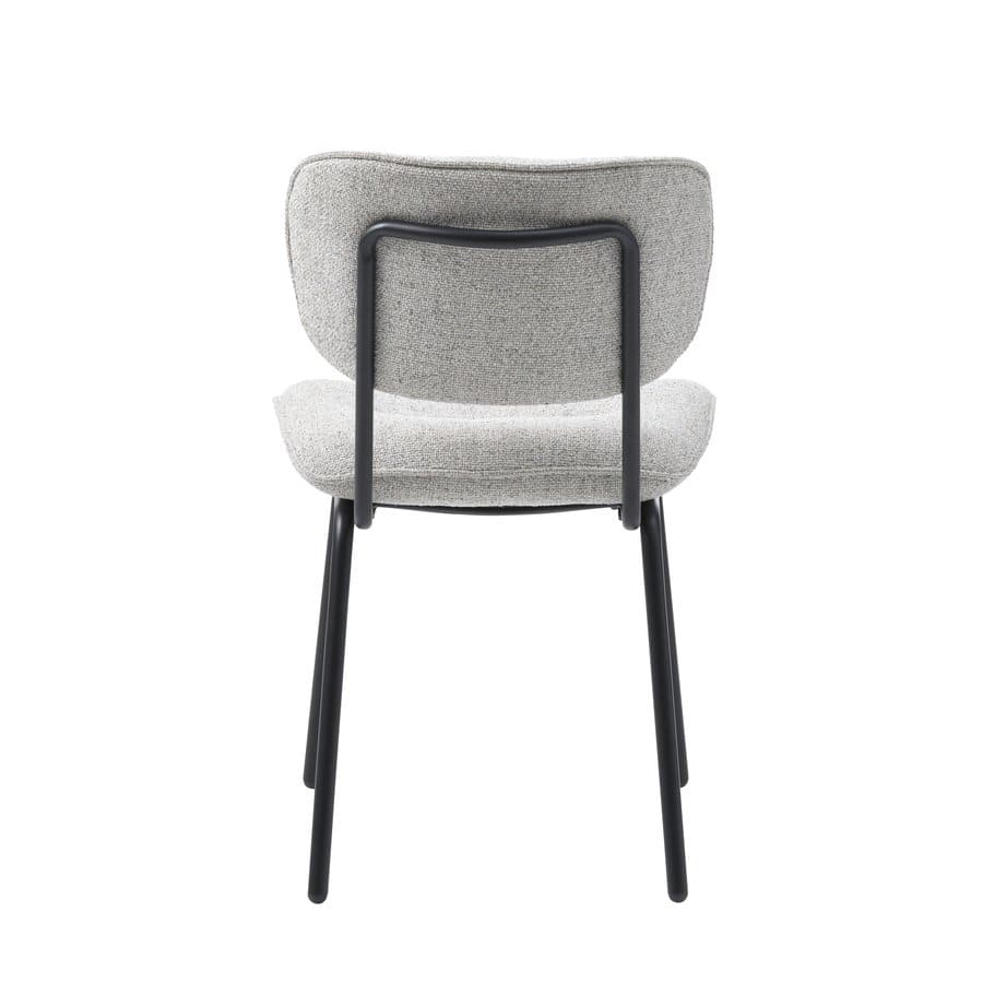 luanda-spisebordsstol-i-stof-med-sort-stlstel-fra-unique-furniture-b49-49500003-4 Luanda Spisebordsstol Stof Sort Stålstel B49
