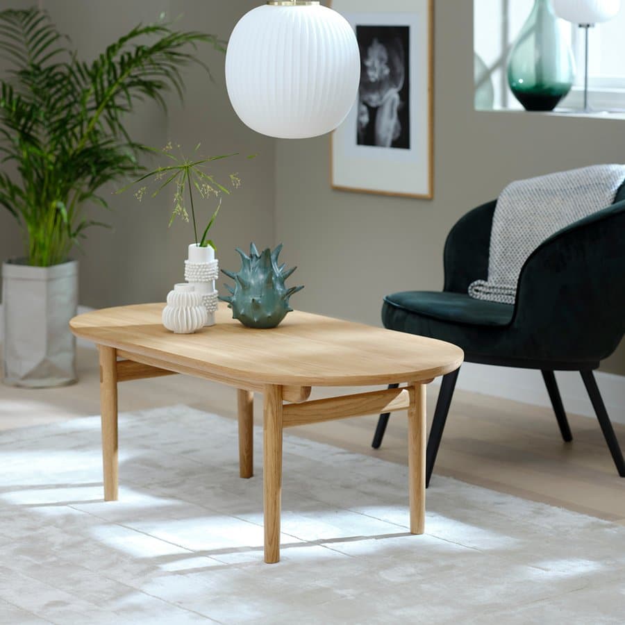Madrid Sofabord Egetræ Finér L130Xb70Xh45Cm