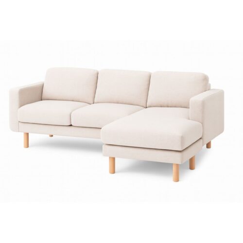 Meerbusch Sofa Beige Stof Gummitræsben B237Xd147Xh84Cm