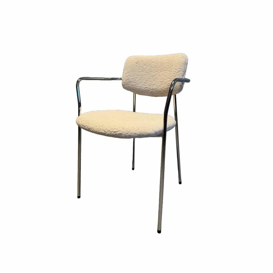 Meerbusch Spisebordsstol Polyester Krom Ben B54Xh76