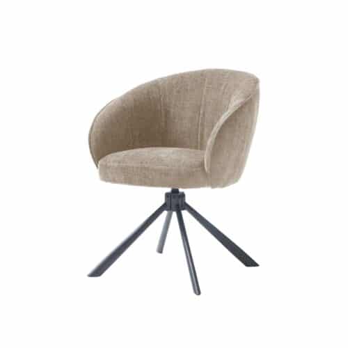 Miami Spisebordsstol Armlæn Polyester Stål B59Xh81Xd62Cm