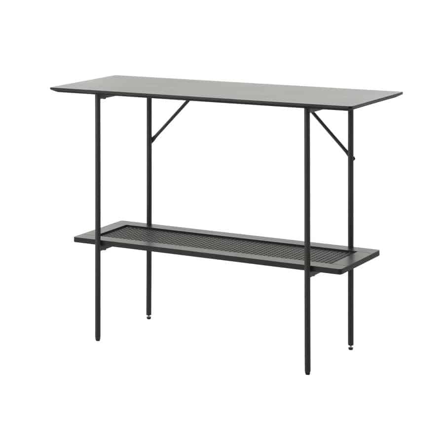 Moers Konsolbord Sort Mdf Polyrattan B100Xh75Xd37Cm