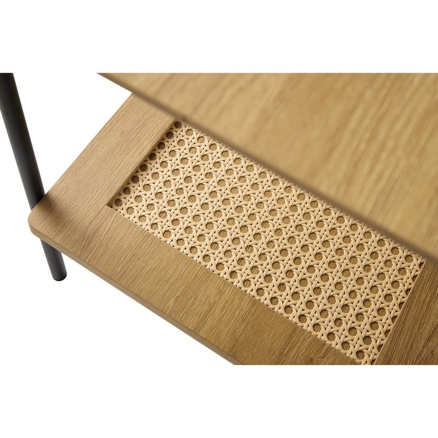 Moers Sidebord Egetræ Polyrattan