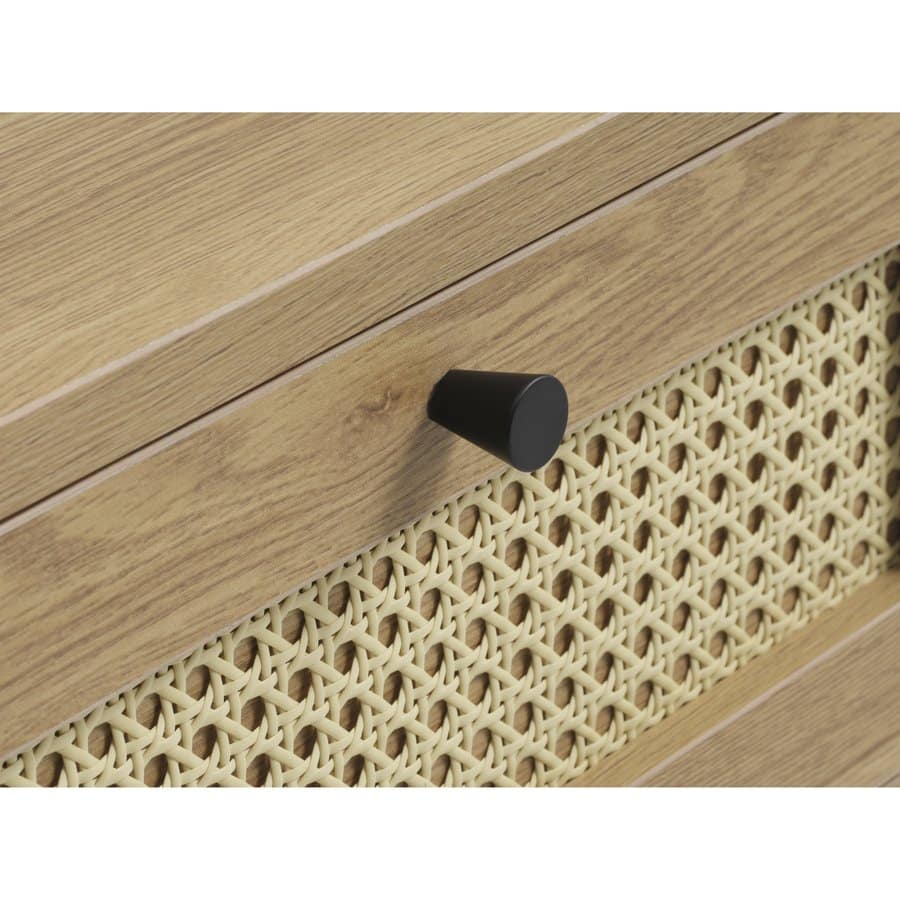 Moers Sidebord Egetræ Polyrattan B45Xd45Xh70Cm