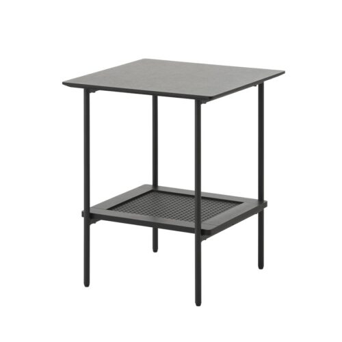 Moers Sidebord Sort Mdf Polyrattan B45Xh55Xd45Cm