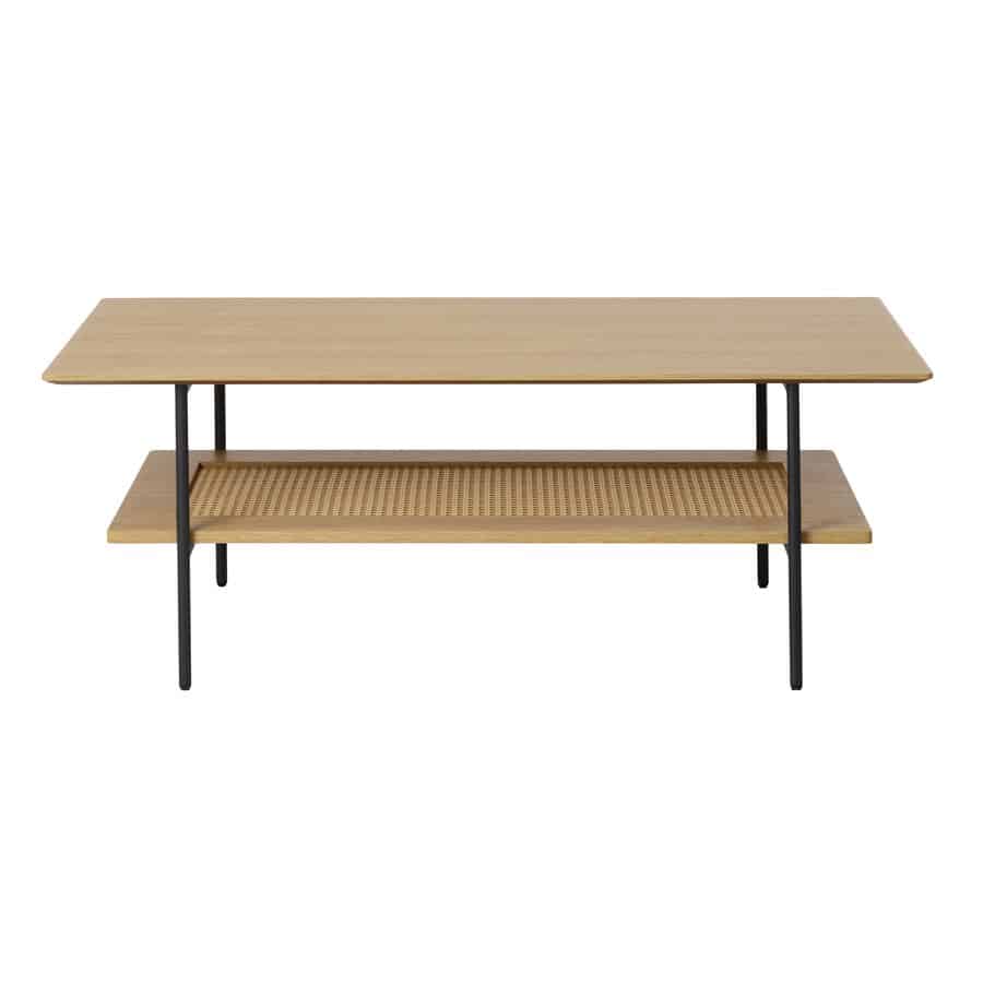 Moers Sofabord Egetræ Polyrattan L110Xb55Xh40Cm