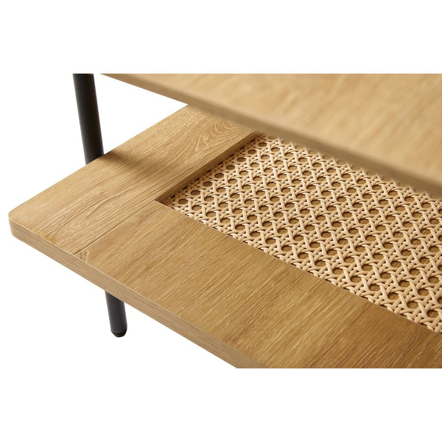Moers Sofabord Egetræ Polyrattan L110Xb55Xh40Cm