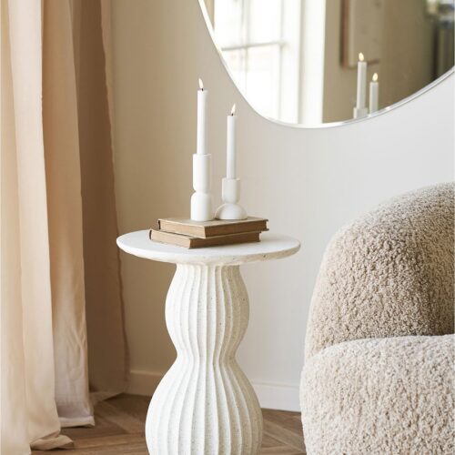 Newtown Sidebord Fiberclay Hvid