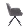 Oberhausen Spisebordsstol Armlæn Grafitgrå Stof B59Xh86Xd65Cm