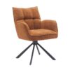 Oberhausen Spisebordsstol Armlæn Rustfarvet Stof B59Xh86Xd65Cm