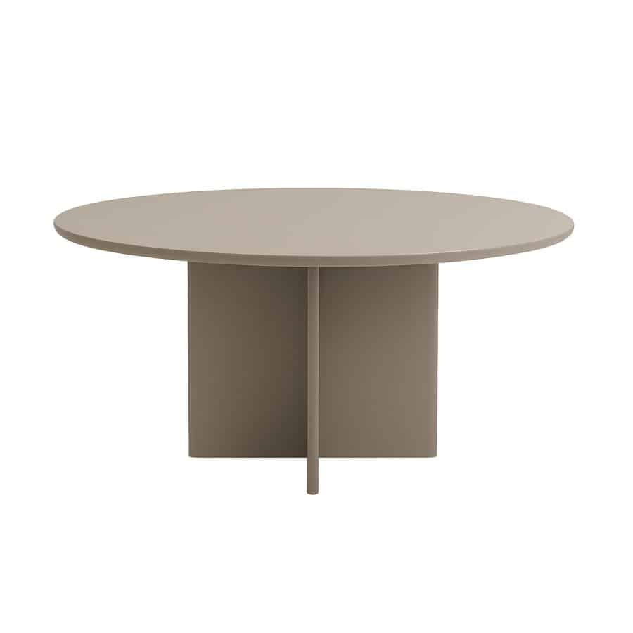 Offenbach Spisebord Warm Grey High Gloss