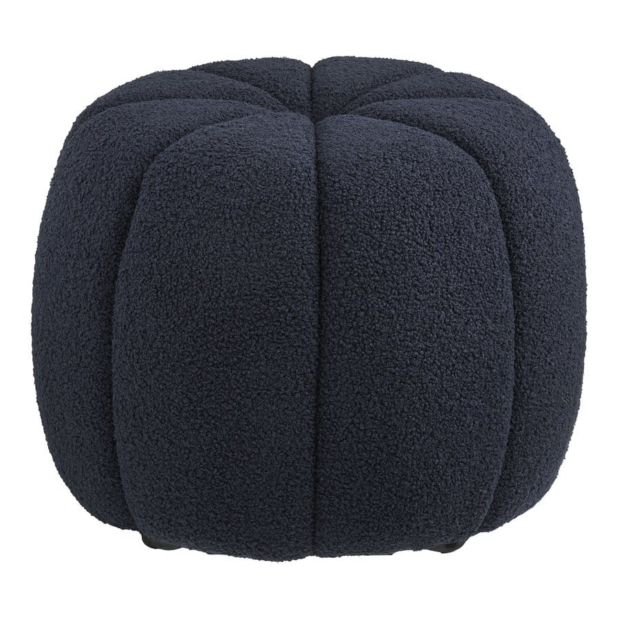 Paisley Puf Marineblå Ø48Xh38Cm