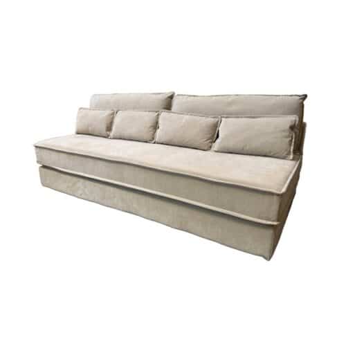 Plauen Sovesofa Beige Polyester B200Xh80Xd83