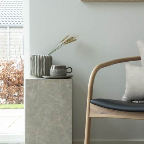 Prague Hjørnebord Marmor Look Beige Cm