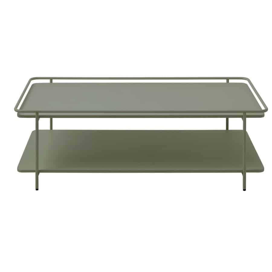 Schweinfurt Sofabord Olivgrøn Metal L110Xb55Xh34