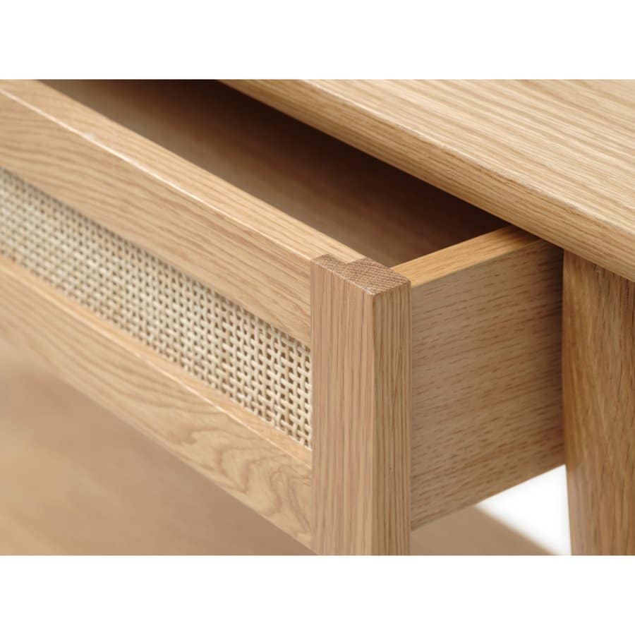 Shenzhen Konsolbord Egetræ Rattan B110Xh75Xd40Cm