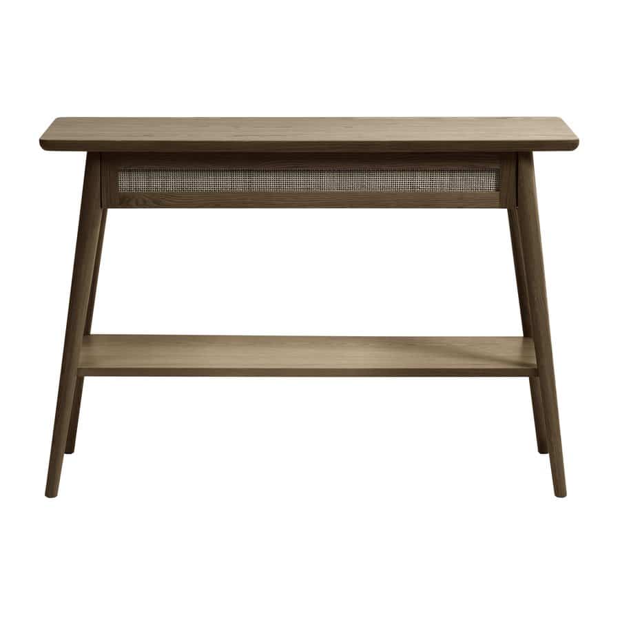 Shenzhen Konsolbord Røget Eg Rattan B110Xd40Xh75Cm