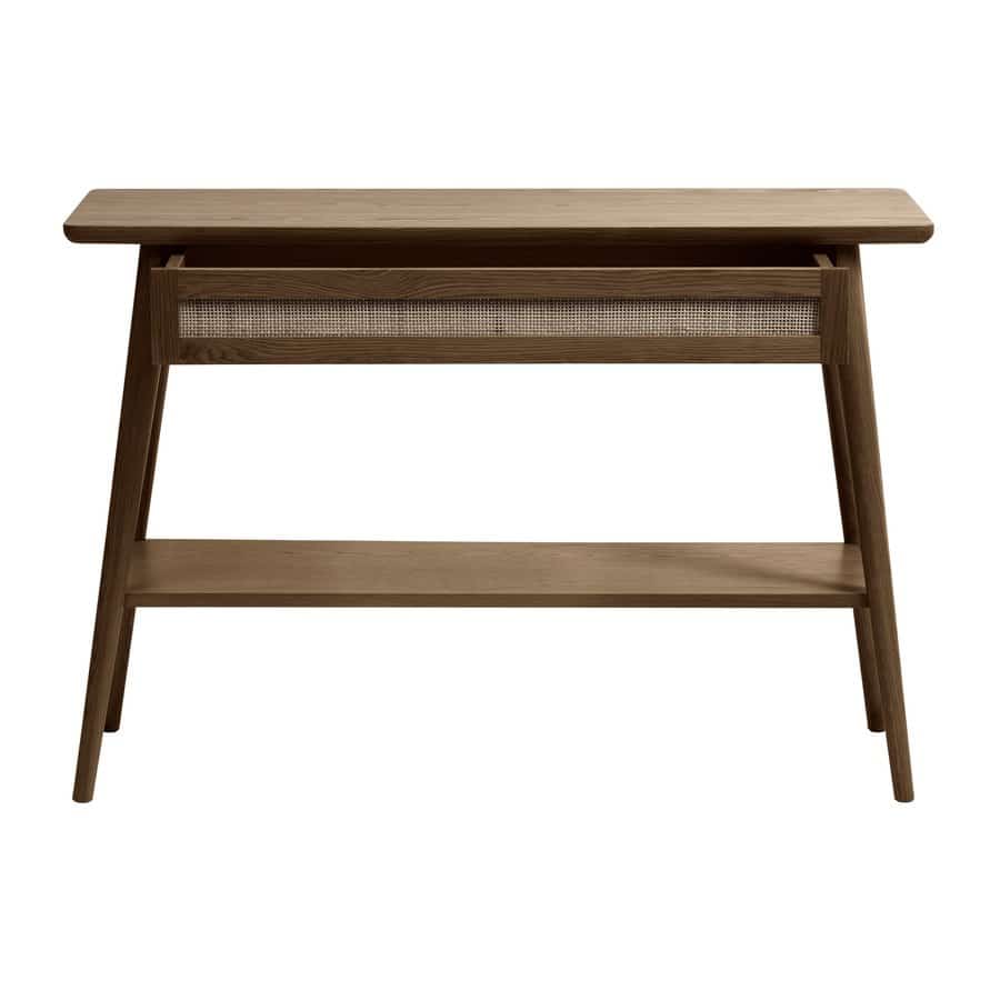 Shenzhen Konsolbord Røget Eg Rattan B110Xd40Xh75Cm