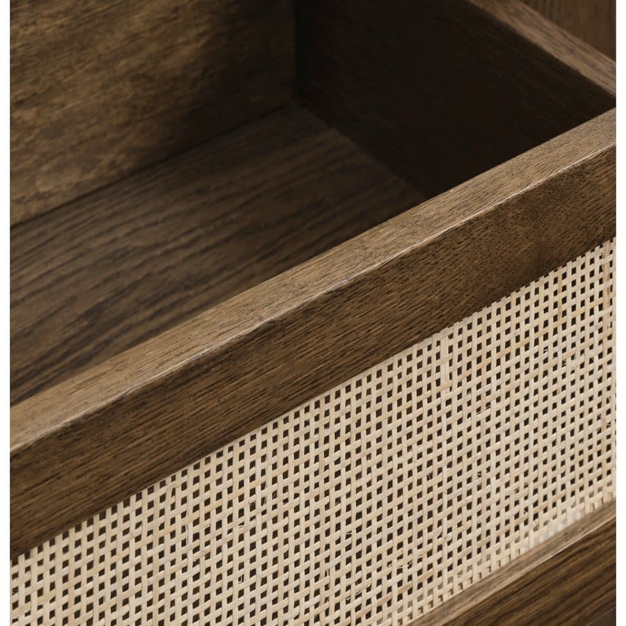 Shenzhen Konsolbord Røget Eg Rattan B110Xd40Xh75Cm
