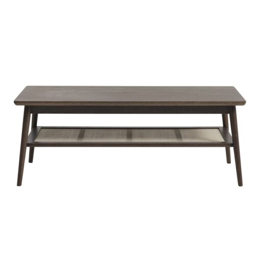 Shenzhen Sofabord Røget Egetræ Rattan L120Xb60Xh45Cm