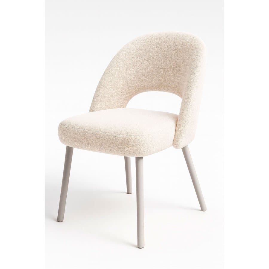 Siegen Spisebordsstol Off White Stof B48Xh81Xd56Cm