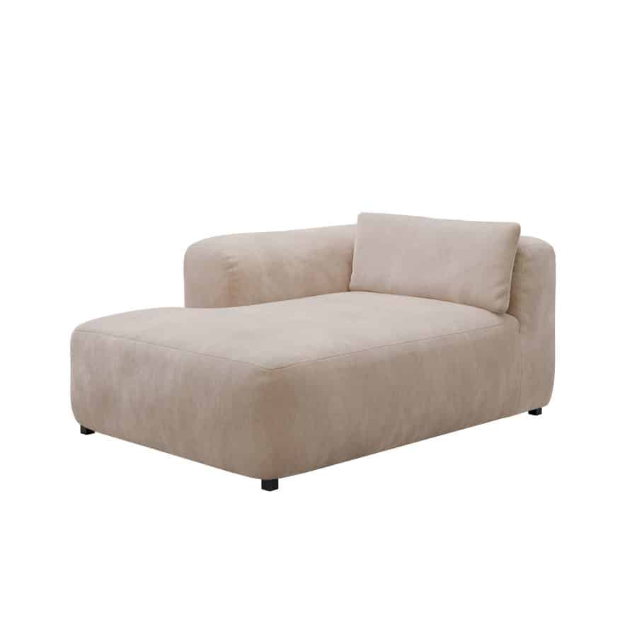 Sindelfingen Venstrevendt Chaiselong Linen Look Polyester