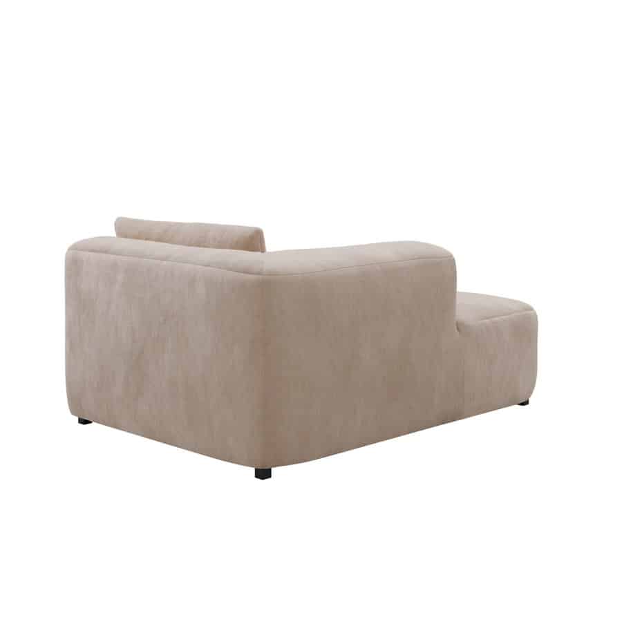 Sindelfingen Venstrevendt Chaiselong Linen Look Polyester