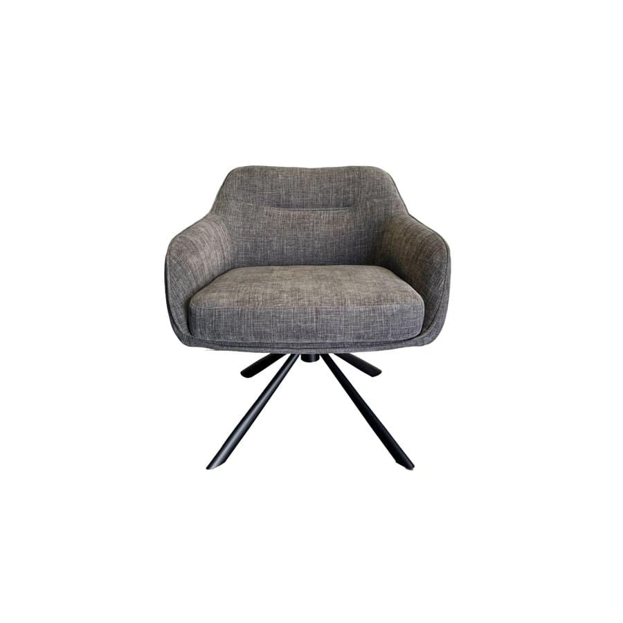 Tianjin Loungestol Grafitgrå Polyesterstof B74Xh85Xd77Cm