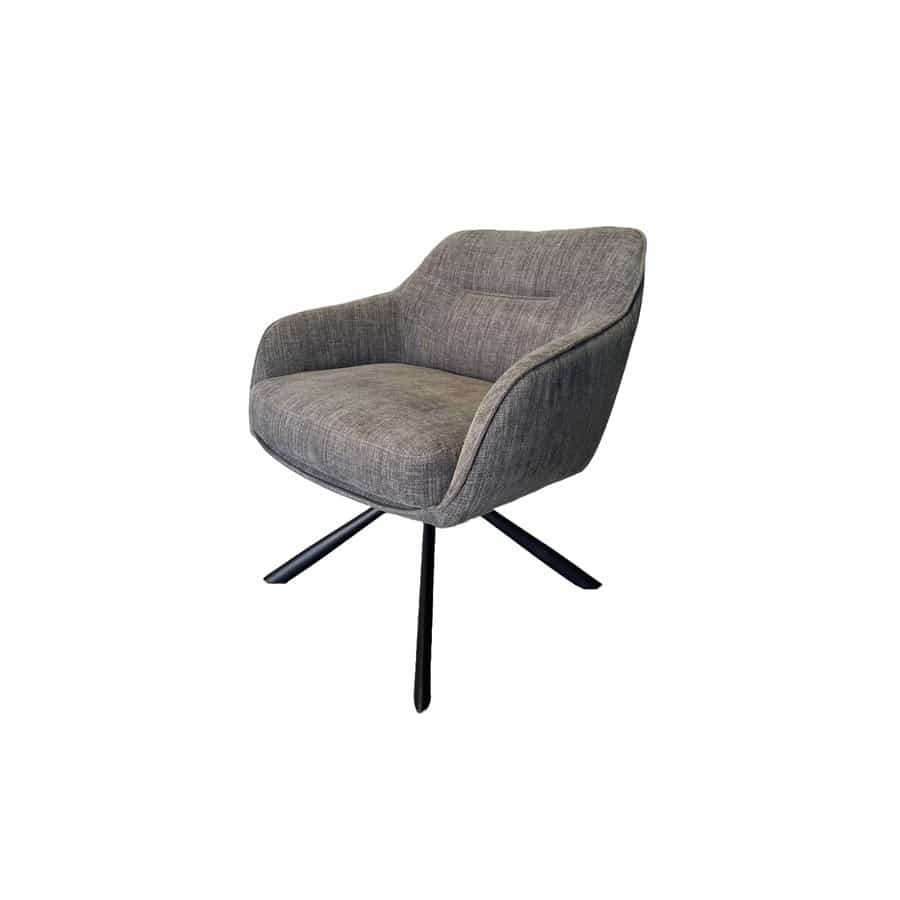 Tianjin Loungestol Grafitgrå Polyesterstof B74Xh85Xd77Cm