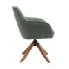 Tianjin Spisebordsstol Skovgrøn Polyester Egetræ B59Xh87Xd65Cm
