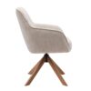 Tianjin Spisebordsstol Armlæn Hørstof Egetræ B59Xh87Xd65Cm