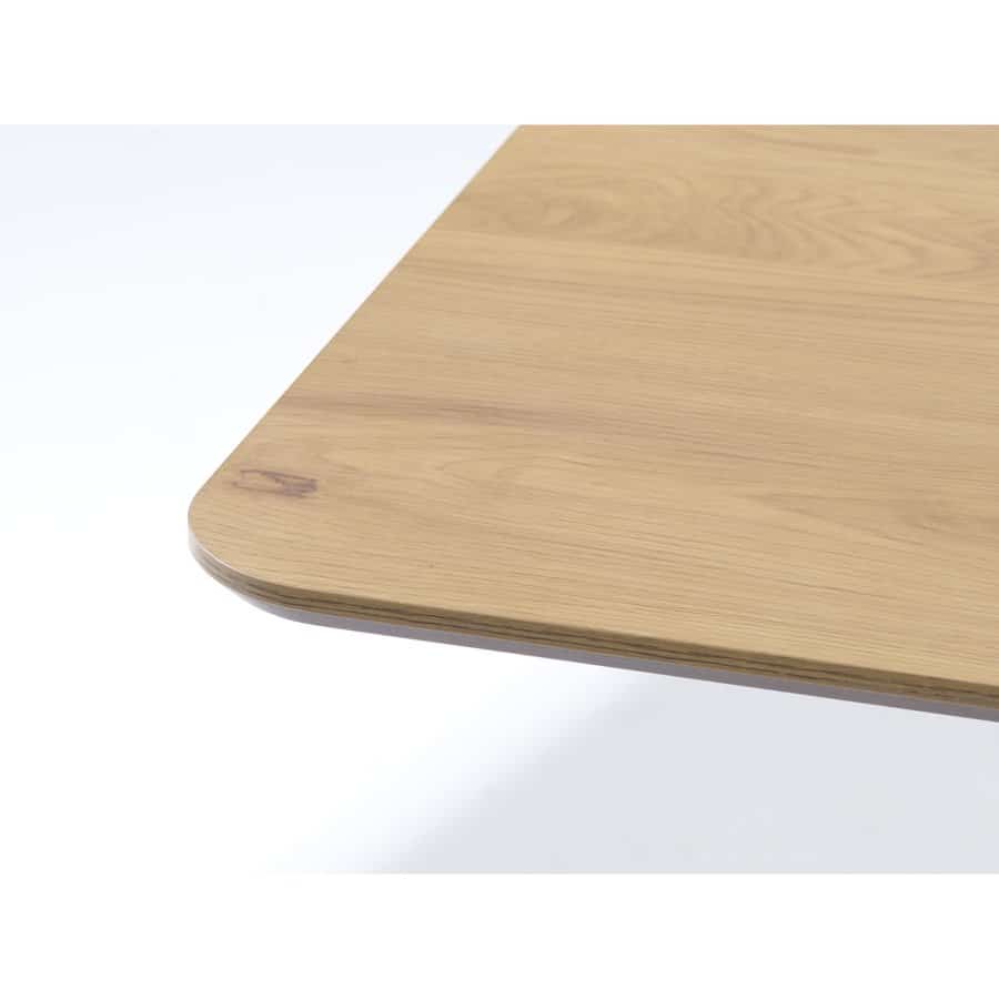 Toronto Spisebord Egetræ Sort Metal L160Xb90Xh75Cm