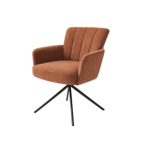 Troisdorf Spisebordsstol Rustfarvet Polyesterstof B57 5Xh89