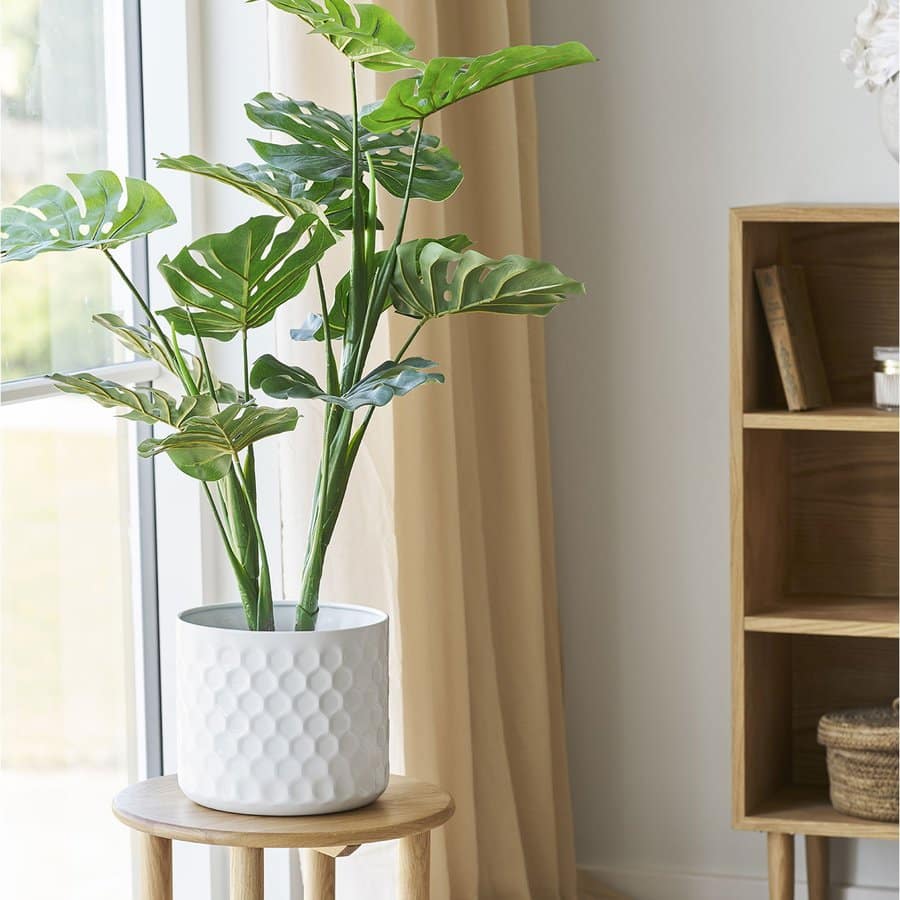 Urtepotte Stål Hvid Ø24 5Xh21Cm