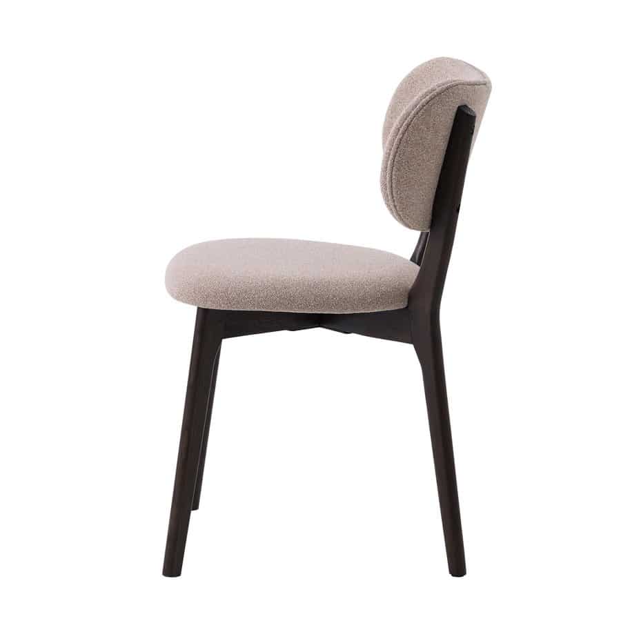 hameln-spisebordsstol-i-sandfarvet-stof-med-mrk-espresso-egetrs-stel-f-50120304-2 Hameln Spisebordsstol Sandfarvet Stof Mørk Espresso