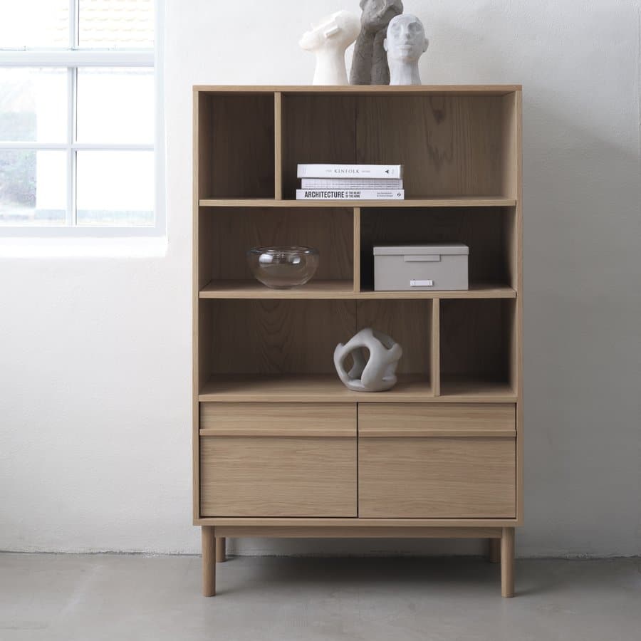 marl-reol-i-egetr-fra-unique-furniture-b901xh140xd40cm-48490200-2 Marl Reol Egetræ B90 1Xh140Xd40Cm