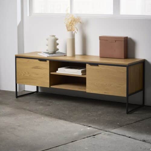 Toronto Tv Bænk Ege Melamin Sorte