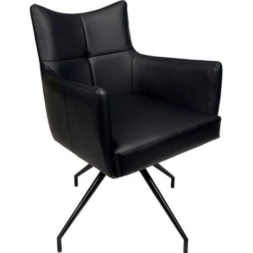 Noah Spisebordsstol I Soft Pu Læder Med Pocket-Fjedre Fra Hundevad & Co - 1492