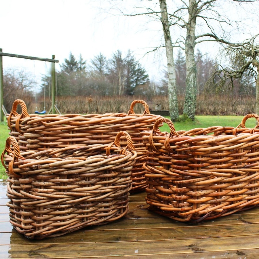 Kurvesæt 161 - Sæt Af 3 Kurve I Naturflet Fra Hundevad & Co - 1523