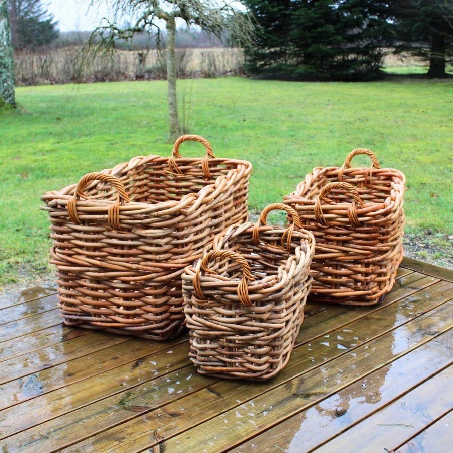 Kurvesæt 161 - Sæt Af 3 Kurve I Naturflet Fra Hundevad & Co - 1523