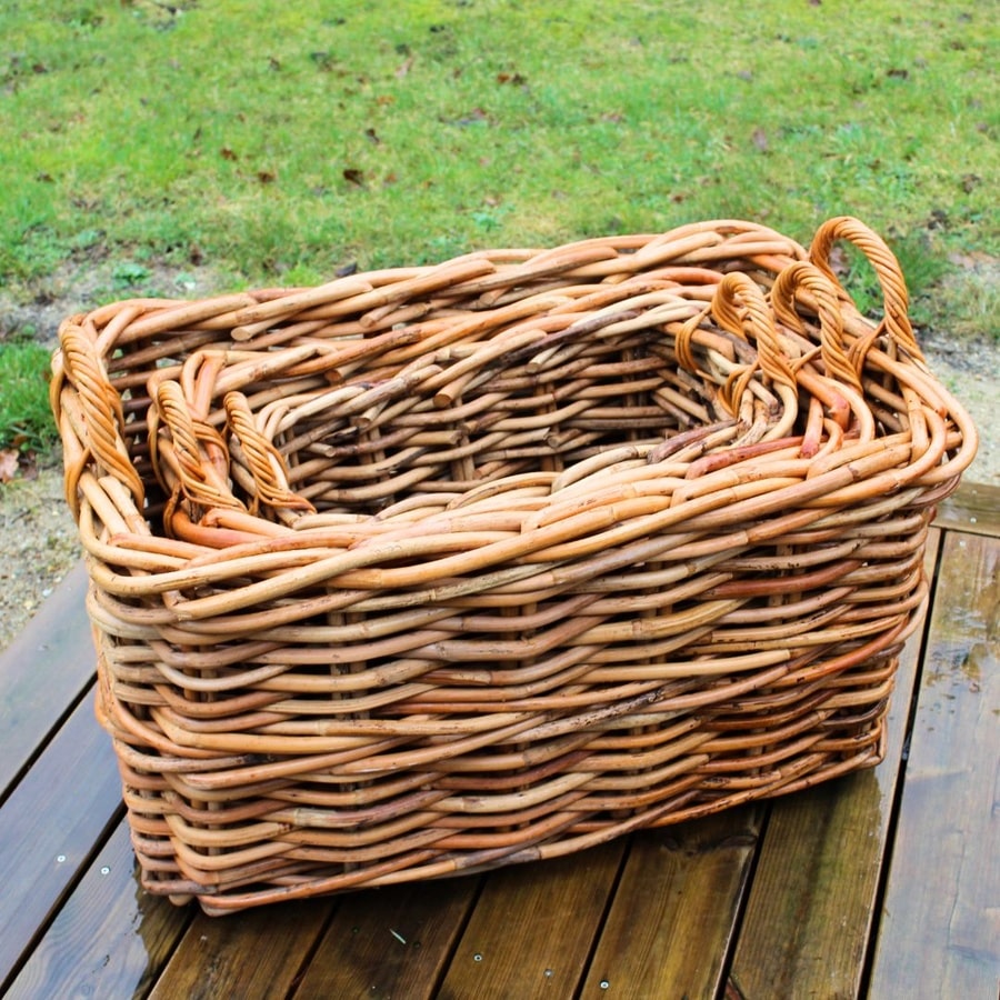 Kurvesæt 161 - Sæt Af 3 Kurve I Naturflet Fra Hundevad & Co - 1523