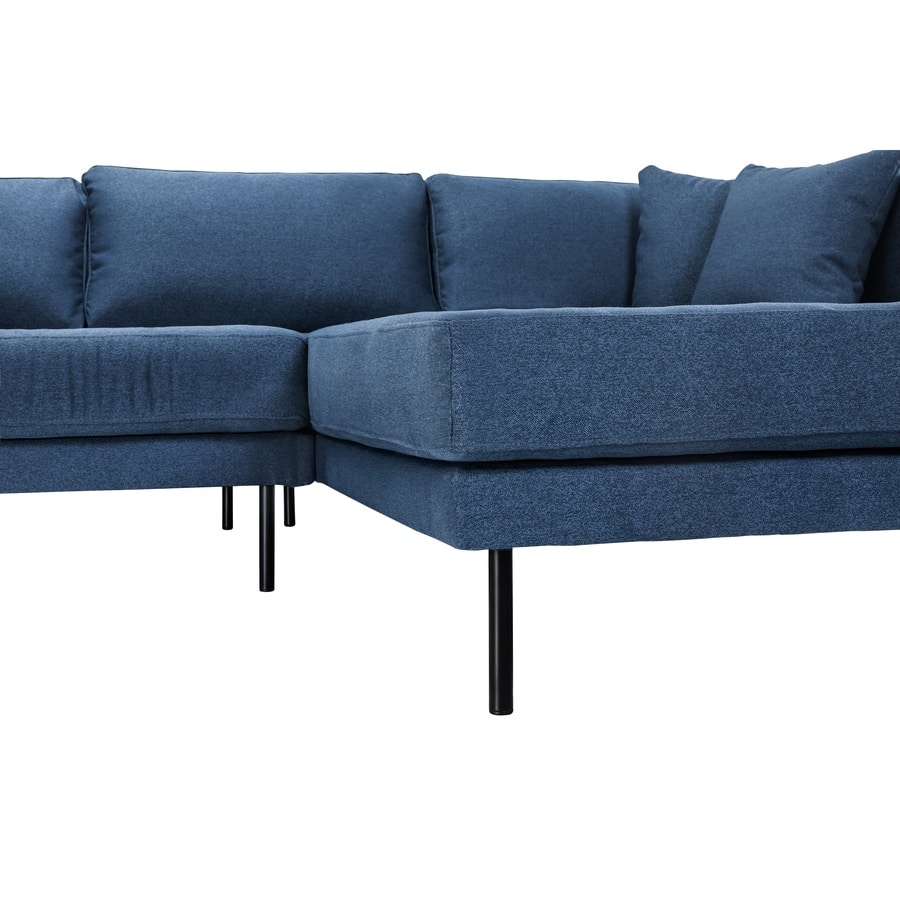 Matteo Vendbar Chaiselong Sofa I Blå Faro Stof Fra Hundevad & Co - 1560