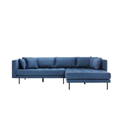 Matteo Vendbar Chaiselong Sofa I Blå Faro Stof Fra Hundevad & Co - 1560