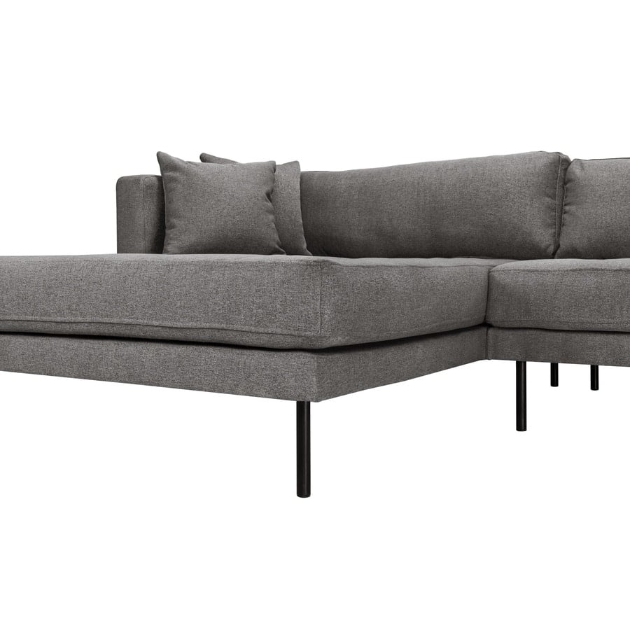 Matteo Vendbar Chaiselong Sofa I Grå Faro Stof Fra Hundevad & Co - 1561
