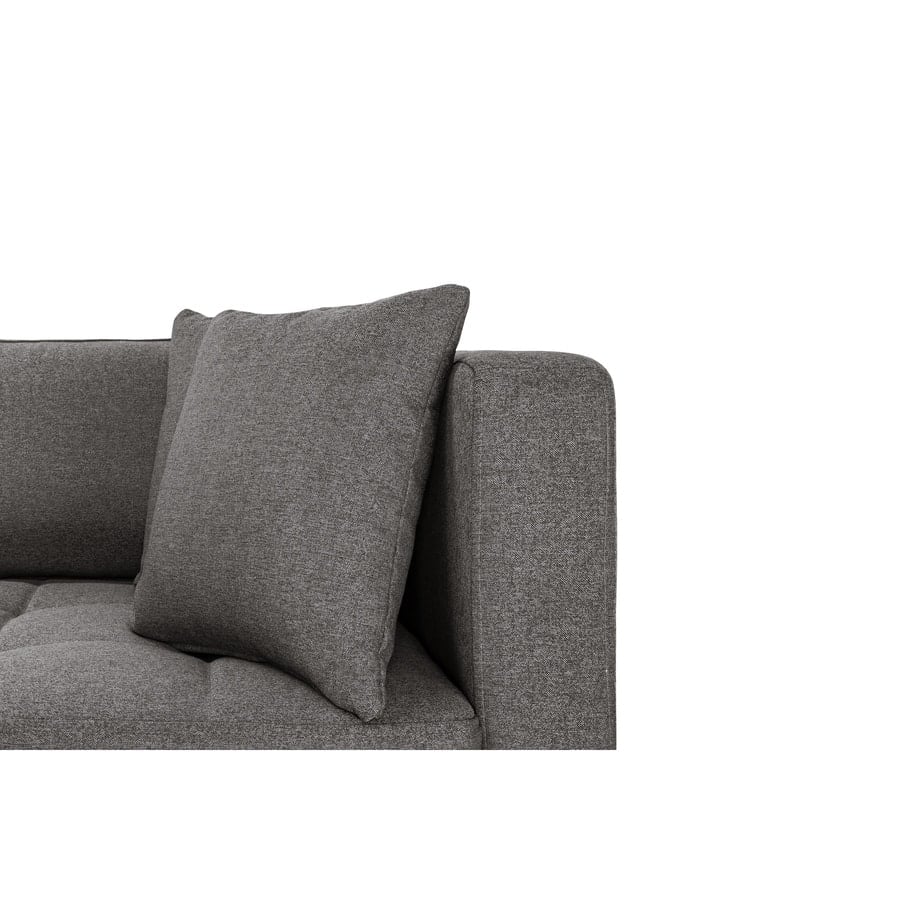 Matteo Vendbar Chaiselong Sofa I Grå Faro Stof Fra Hundevad & Co - 1561