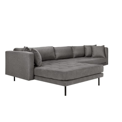 Matteo Vendbar Chaiselong Sofa I Grå Faro Stof Fra Hundevad & Co - 1561