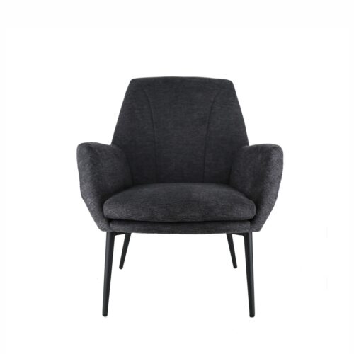 Luna Lounge Stol I Gråt Brego Stof Fra Hundevad & Co - 1574