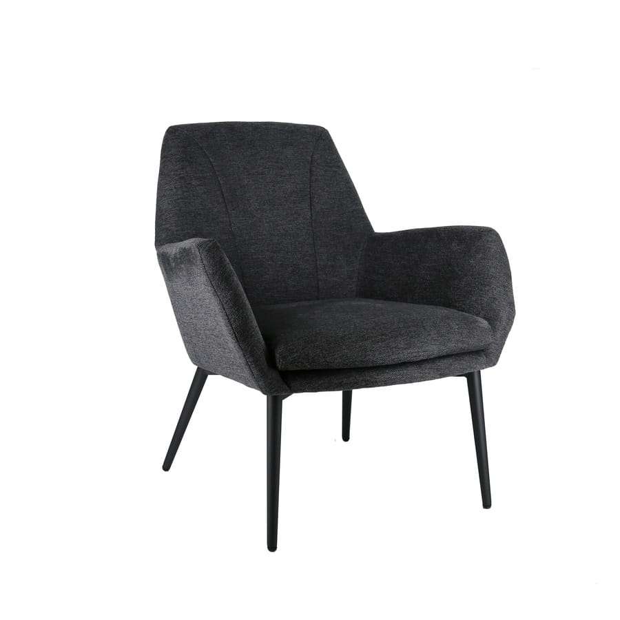 Luna Lounge Stol I Gråt Brego Stof Fra Hundevad & Co - 1574